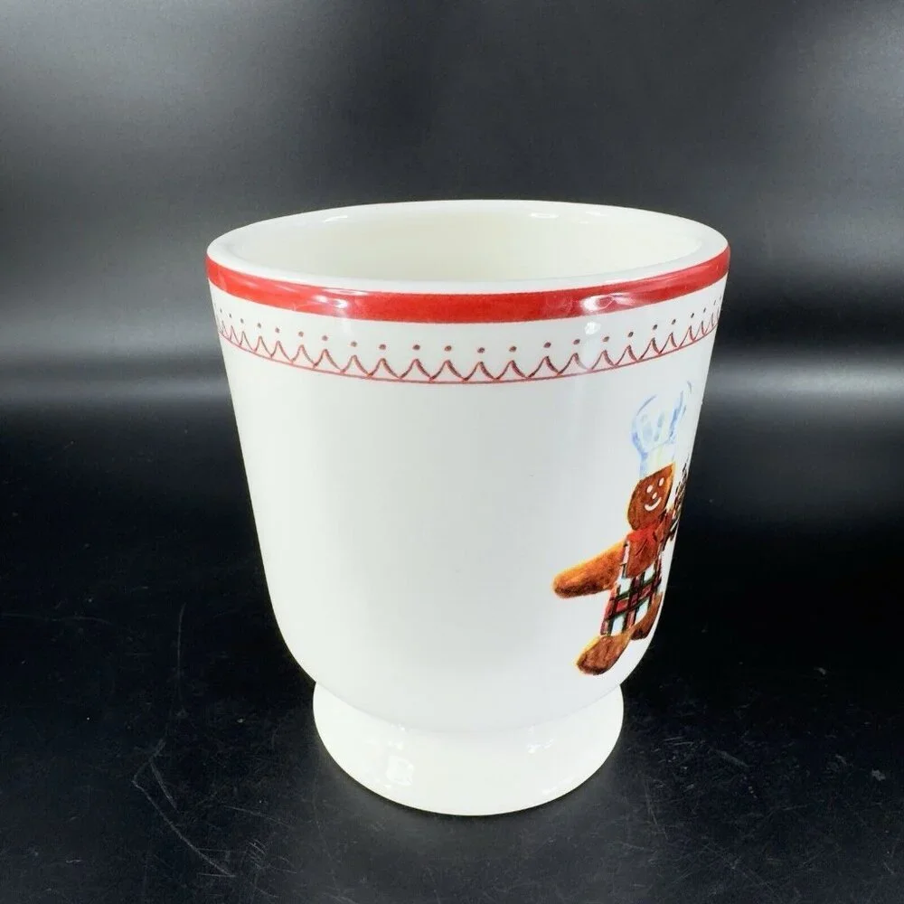 Williams Sonoma Gingerbread‎ Chef Ceramic Mug Cup Ceramic Christmas Icons Mug
